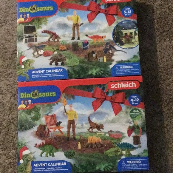 2 Schleich Dinosaur Advent Calendars 2022 & 2023 - Picture 1 of 3